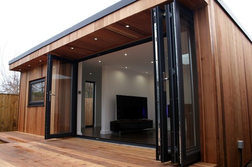 Insulated garden room office - garden,